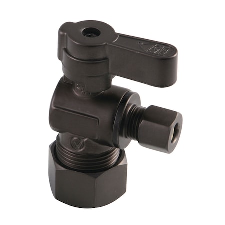 Kingston Brass KF5814ORB 5/8" O.D. Comp x 1/4" O.D. Comp Angle Stop Valve, Oil Rubbed Bronze KF5814ORB